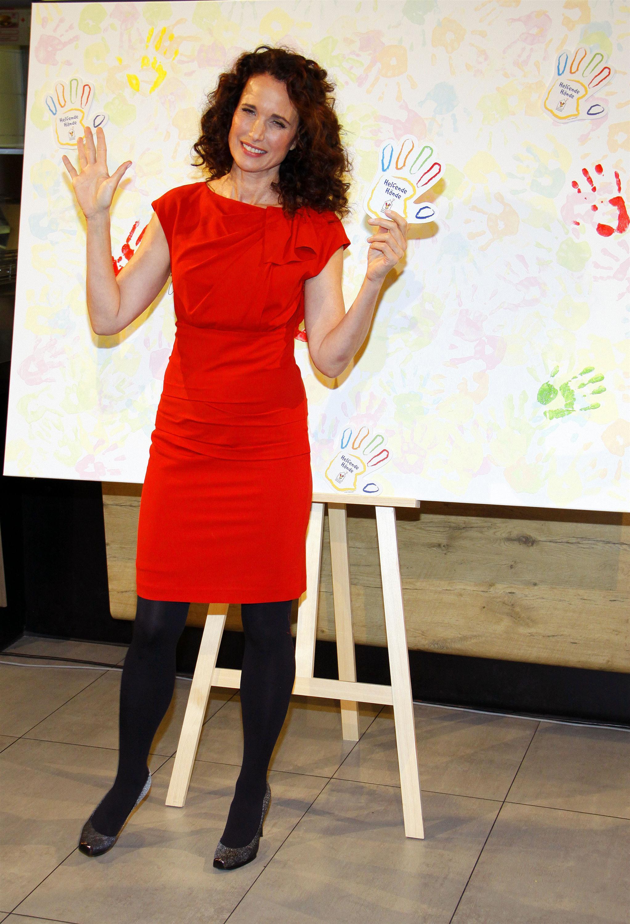 Andie MacDowell at a photocall in celebration of 40 years McDonalds | Picture 102768